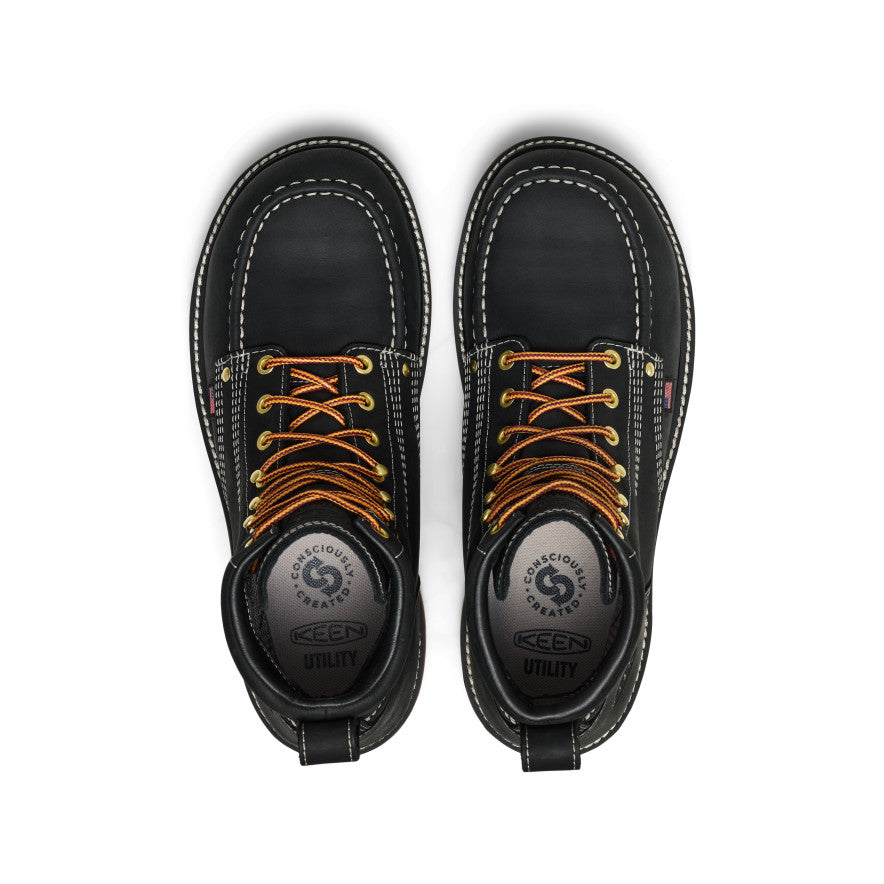 Men's Liberty 6 Waterproof Boot (Carbon Toe) | Black/Gum - Image 4