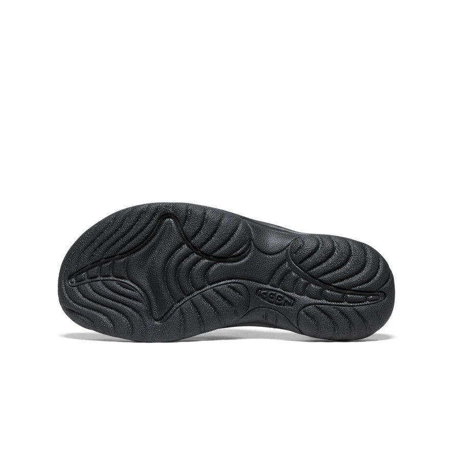 Women's Waimea Leather Flip-Flop | Black/Black - Image 6