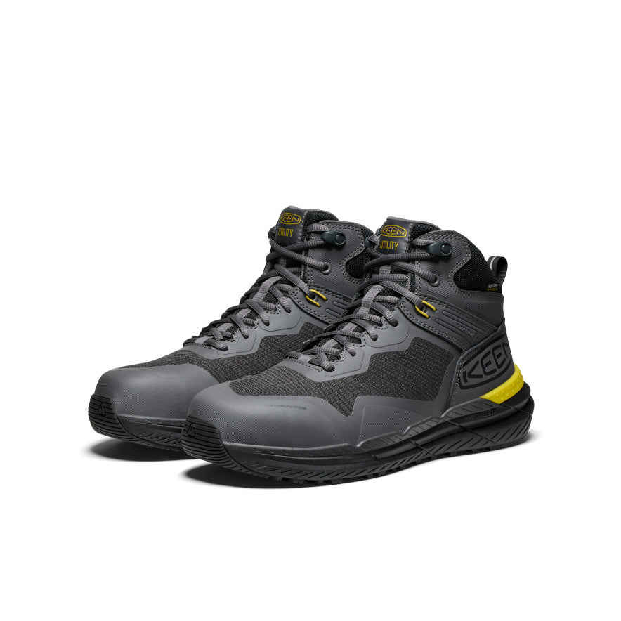 Men's Synchro Waterproof Work Boot (Carbon Toe) | Magnet/Black - Image 2