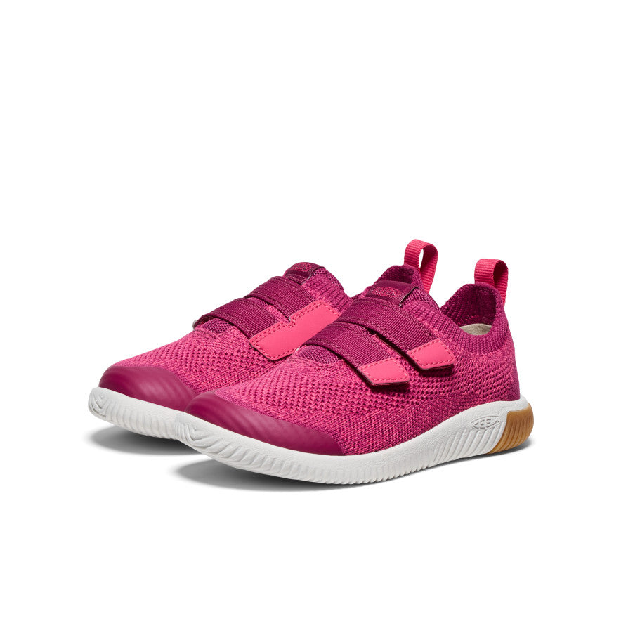 Little Kids' KNX Knit Double Strap | Beaujolais/Raspberry - Image 2