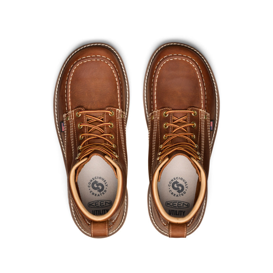 Men's Liberty 6 Boot (Soft Toe) | Leather Brown/Birch - Image 4