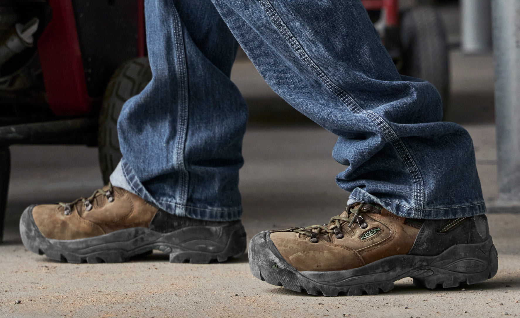 Men's Pittsburgh Energy 6 Waterproof Boot (Soft Toe) | Cascade Brown/Greener Pastures - Image 6