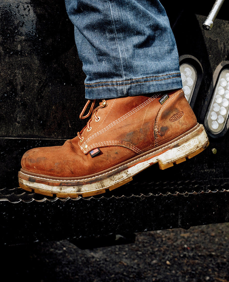 Men's Liberty 6 Waterproof 90° Heel Boot (Carbon Toe) | Bombay Brown/Gum - Image 9