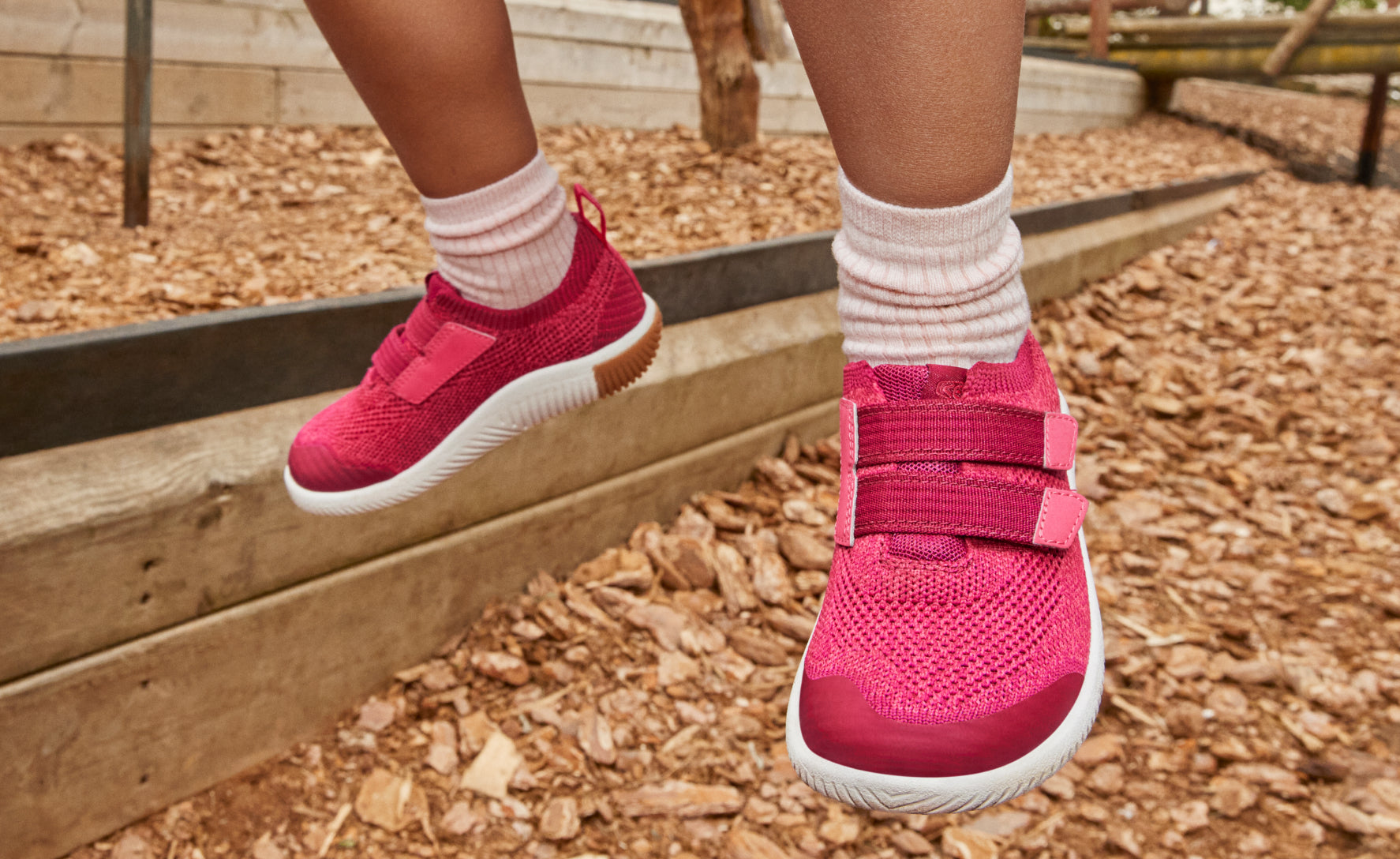 Little Kids' KNX Knit Double Strap | Beaujolais/Raspberry - Image 7