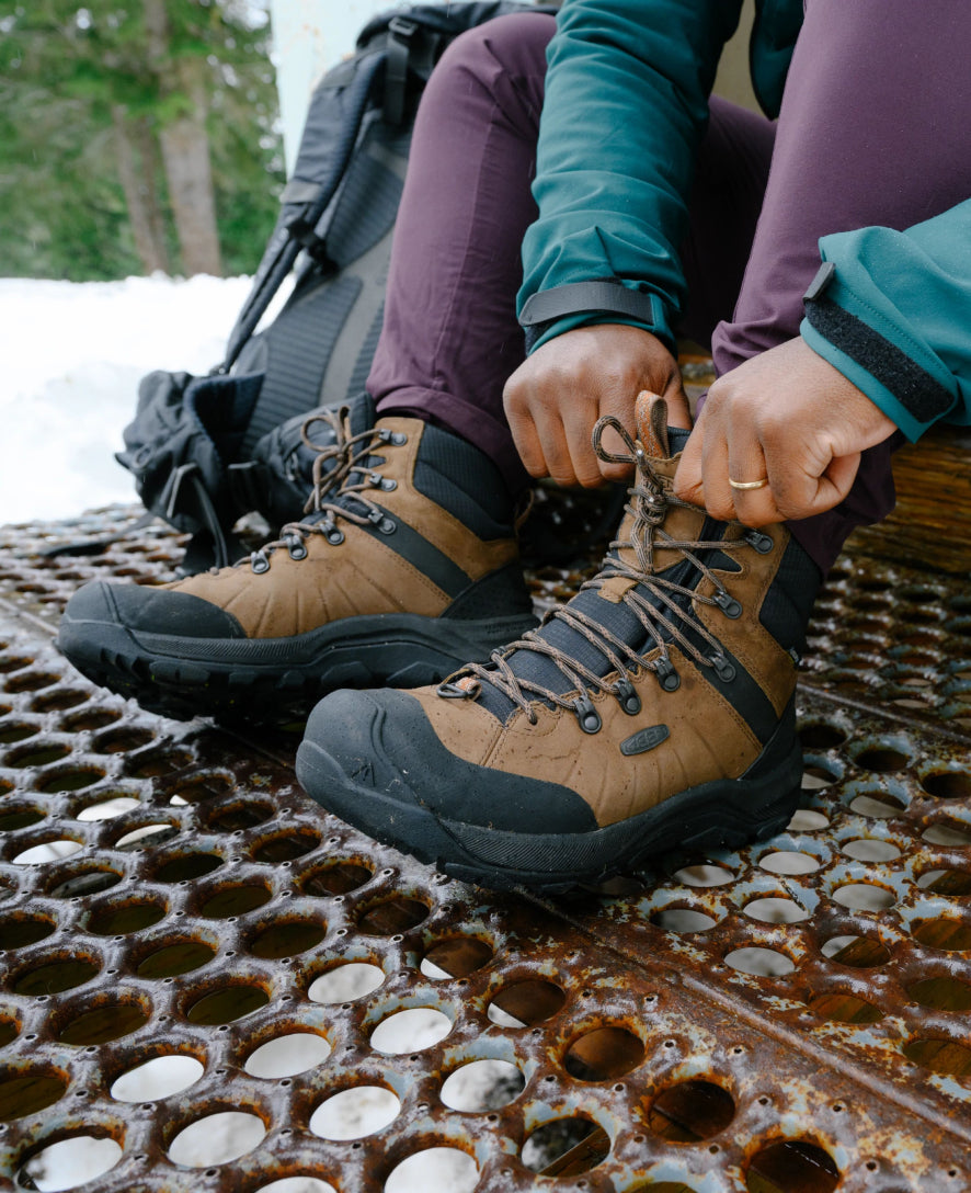 Men's Revel IV Polar Waterproof Boot | Bison/Orange Pepper - Image 8