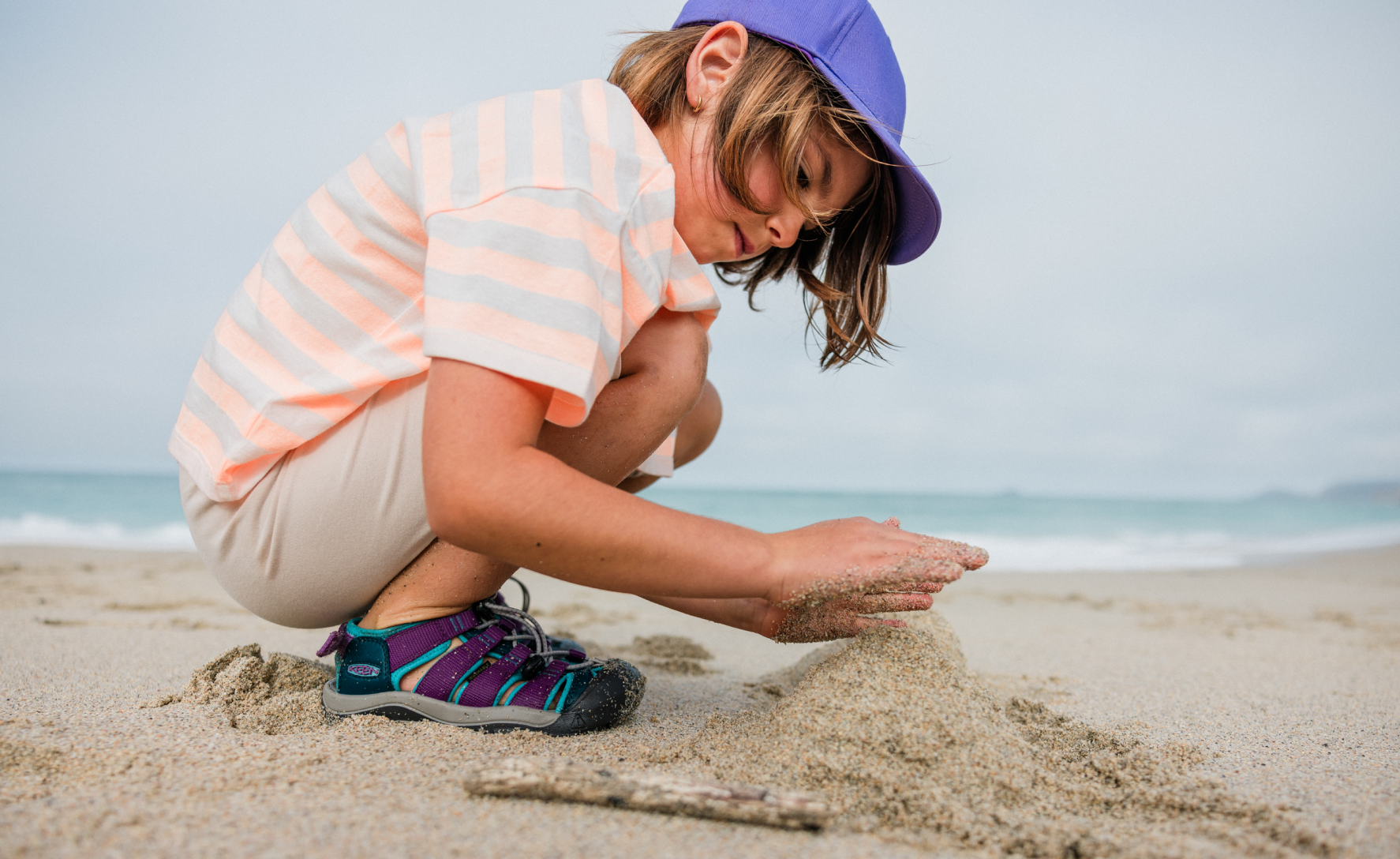 Big Kids' Newport Boundless Sandal | Black/Precious Blue - Image 7