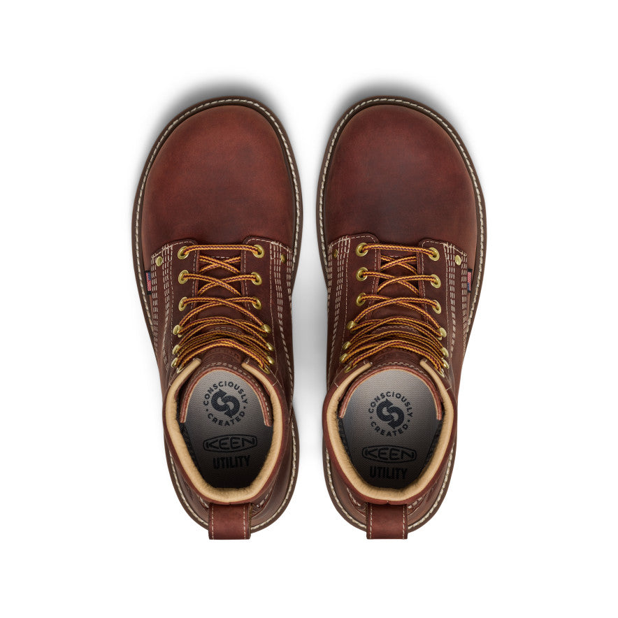 Men's Liberty 6 Waterproof 90° Heel Boot (Carbon Toe) | Bombay Brown/Gum - Image 4
