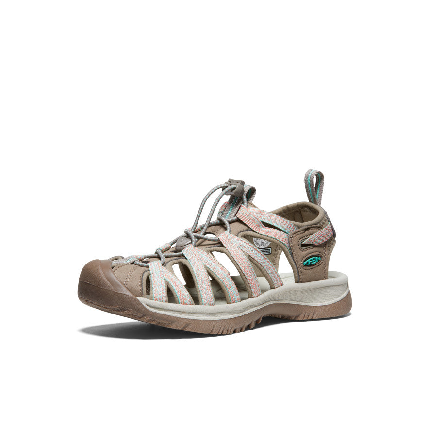 Women's Whisper | Taupe/Coral - Image 3