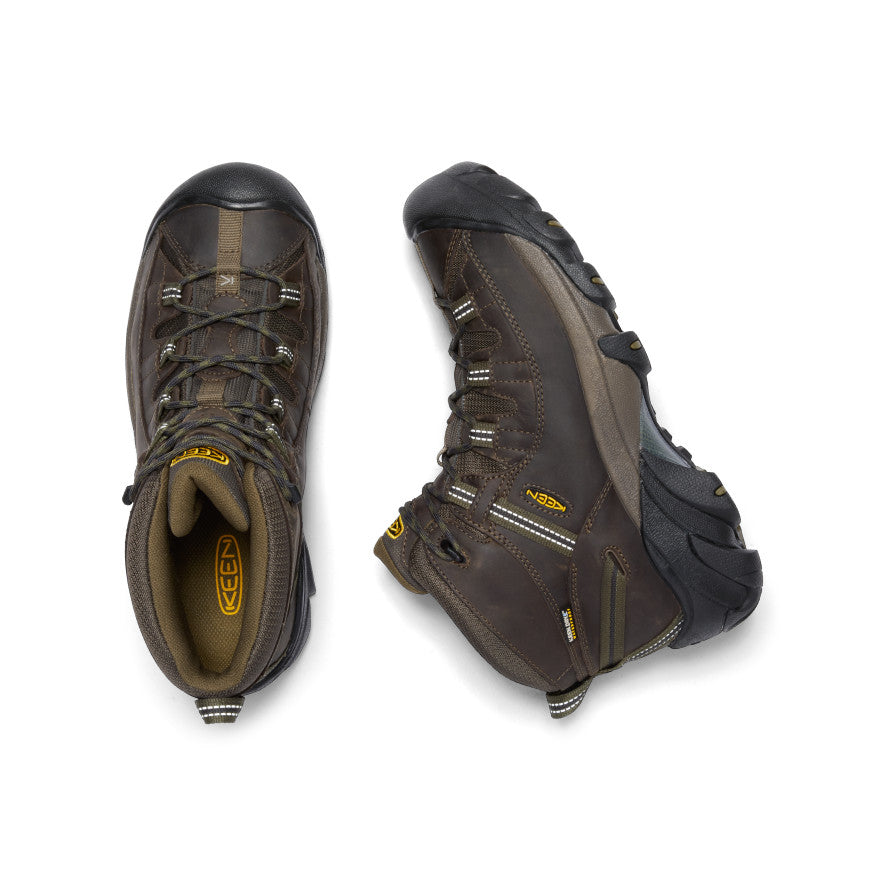 Men's Targhee II Waterproof Mid Wide | Canteen/Dark Olive - Image 4